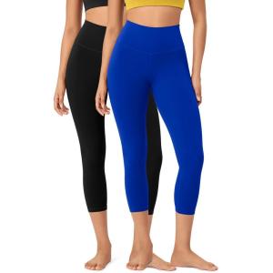 imageODODOS ODCLOUD 2Pack Buttery Soft Lounge Yoga Leggings for Women 23quot  25quot 28quot High Waist Yoga PantsBlackroyal Blue