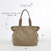 imageODODOS 18L SideCinch Shopper Bags Lightweight Shoulder Bag Tote Handbag for Shopping Workout Beach TravelBrown