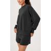imageODODOS Modal Soft Long Sleeve Oversized Sweatshirts for Women Crew Neck Pullover TopsBlack