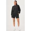 imageODODOS Modal Soft Long Sleeve Oversized Sweatshirts for Women Crew Neck Pullover TopsBlack