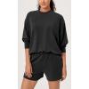 imageODODOS Modal Soft Long Sleeve Oversized Sweatshirts for Women Crew Neck Pullover TopsBlack