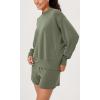 imageODODOS Modal Soft Long Sleeve Oversized Sweatshirts for Women Crew Neck Pullover TopsDark Sage
