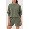 imageODODOS Modal Soft Long Sleeve Oversized Sweatshirts for Women Crew Neck Pullover TopsDark Sage