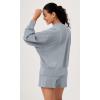 imageODODOS Modal Soft Long Sleeve Oversized Sweatshirts for Women Crew Neck Pullover TopsGrey Blue