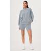 imageODODOS Modal Soft Long Sleeve Oversized Sweatshirts for Women Crew Neck Pullover TopsGrey Blue