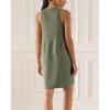 imageODODOS Modal Soft Loose Tank Dress for Women Casual Sleeveless Sundress with Kangaroo Pocket Summer DressDark Sage