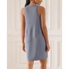 imageODODOS Modal Soft Loose Tank Dress for Women Casual Sleeveless Sundress with Kangaroo Pocket Summer DressPurple Gray