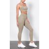 imageODODOS ODLIFT Compression Leggings for Women 25quot  28quot High Waist Workout Yoga PantsShaker Beige