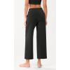 imageODODOS Womens Modal Soft Wide Leg Pants with Pockets Adjustable Shockcord High Waist Casual Lounge Pants272931quot InseamBlack