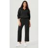 imageODODOS Womens Modal Soft Wide Leg Pants with Pockets Adjustable Shockcord High Waist Casual Lounge Pants272931quot InseamBlack