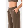 imageODODOS Womens Modal Soft Wide Leg Pants with Pockets Adjustable Shockcord High Waist Casual Lounge Pants272931quot InseamNutria