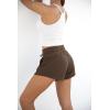 imageODODOS Womens Sweat Shorts with Pockets Cotton French Terry Drawstring Summer Workout Casual Lounge ShortsCoffee