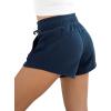 imageODODOS Womens Sweat Shorts with Pockets Cotton French Terry Drawstring Summer Workout Casual Lounge ShortsNavy
