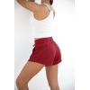 imageODODOS Womens Sweat Shorts with Pockets Cotton French Terry Drawstring Summer Workout Casual Lounge ShortsWine