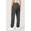 imageODODOS Womens Sweatpants Cotton French Terry High Waist Drawstring Casual Lounge Pants with PocketsCharcoal