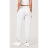 imageODODOS Womens Sweatpants Cotton French Terry High Waist Drawstring Casual Lounge Pants with PocketsHeather White
