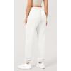 imageODODOS Womens Sweatpants Cotton French Terry High Waist Drawstring Casual Lounge Pants with PocketsWhite