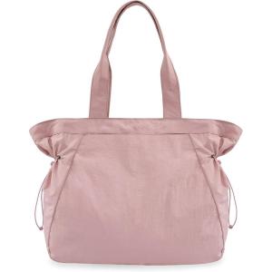 imageODODOS 18L SideCinch Shopper Bags Lightweight Shoulder Bag Tote Handbag for Shopping Workout Beach TravelBlush Pink