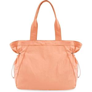 imageODODOS 18L SideCinch Shopper Bags Lightweight Shoulder Bag Tote Handbag for Shopping Workout Beach TravelPeach