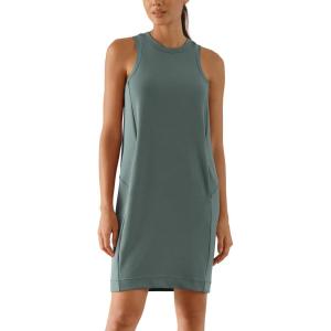 imageODODOS Modal Soft Loose Tank Dress for Women Casual Sleeveless Sundress with Kangaroo Pocket Summer DressSlate Green