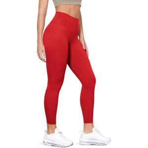 imageODODOS ODLIFT Compression Leggings for Women 25quot  28quot High Waist Workout Yoga PantsRed