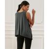 imageODODOS Modal Soft Sleeveless Crop Top for Women Athletic Tee Gym Workout Cropped Yoga TankBlackwashed Long