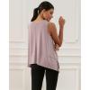 imageODODOS Modal Soft Sleeveless Crop Top for Women Athletic Tee Gym Workout Cropped Yoga TankLavenderwashed Long