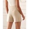 imageODODOS Modal Soft Wide Leg Shorts for Women High Waist Casual Relaxed Shorts with PocketsInseam 4quot 6quotBeige