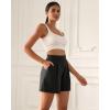 imageODODOS Modal Soft Wide Leg Shorts for Women High Waist Casual Relaxed Shorts with PocketsInseam 4quot 6quotBlack
