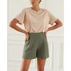 imageODODOS Modal Soft Wide Leg Shorts for Women High Waist Casual Relaxed Shorts with PocketsInseam 4quot 6quotDark Sage