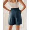 imageODODOS Modal Soft Wide Leg Shorts for Women High Waist Casual Relaxed Shorts with PocketsInseam 4quot 6quotDeep Blue