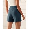 imageODODOS Modal Soft Wide Leg Shorts for Women High Waist Casual Relaxed Shorts with PocketsInseam 4quot 6quotDeep Blue