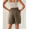 imageODODOS Modal Soft Wide Leg Shorts for Women High Waist Casual Relaxed Shorts with PocketsInseam 4quot 6quotEspresso