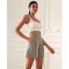 imageODODOS Modal Soft Wide Leg Shorts for Women High Waist Casual Relaxed Shorts with PocketsInseam 4quot 6quotKhaki