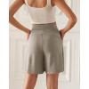 imageODODOS Modal Soft Wide Leg Shorts for Women High Waist Casual Relaxed Shorts with PocketsInseam 4quot 6quotKhaki