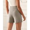 imageODODOS Modal Soft Wide Leg Shorts for Women High Waist Casual Relaxed Shorts with PocketsInseam 4quot 6quotKhaki