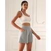 imageODODOS Modal Soft Wide Leg Shorts for Women High Waist Casual Relaxed Shorts with PocketsInseam 4quot 6quotLight Gray