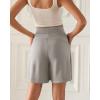 imageODODOS Modal Soft Wide Leg Shorts for Women High Waist Casual Relaxed Shorts with PocketsInseam 4quot 6quotLight Gray