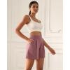 imageODODOS Modal Soft Wide Leg Shorts for Women High Waist Casual Relaxed Shorts with PocketsInseam 4quot 6quotMauve Pink