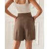 imageODODOS Modal Soft Wide Leg Shorts for Women High Waist Casual Relaxed Shorts with PocketsInseam 4quot 6quotNutria
