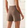 imageODODOS Modal Soft Wide Leg Shorts for Women High Waist Casual Relaxed Shorts with PocketsInseam 4quot 6quotNutria