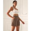 imageODODOS Modal Soft Wide Leg Shorts for Women High Waist Casual Relaxed Shorts with PocketsInseam 4quot 6quotNutria