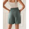 imageODODOS Modal Soft Wide Leg Shorts for Women High Waist Casual Relaxed Shorts with PocketsInseam 4quot 6quotSlate Green