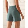 imageODODOS Modal Soft Wide Leg Shorts for Women High Waist Casual Relaxed Shorts with PocketsInseam 4quot 6quotSlate Green