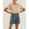 imageODODOS Modal Soft Wide Leg Shorts for Women High Waist Casual Relaxed Shorts with PocketsInseam 4quot 6quotSlate Green
