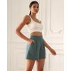 imageODODOS Modal Soft Wide Leg Shorts for Women High Waist Casual Relaxed Shorts with PocketsInseam 4quot 6quotSlate Green