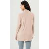 imageODODOS Womens Drape Open Front Cardigans Cozy Soft Long Sleeve Casual Wrap Outerwear with Pockets Thumb HoleBeige