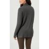 imageODODOS Womens Drape Open Front Cardigans Cozy Soft Long Sleeve Casual Wrap Outerwear with Pockets Thumb HoleCharcoal Heather