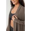 imageODODOS Womens Drape Open Front Cardigans Cozy Soft Long Sleeve Casual Wrap Outerwear with Pockets Thumb HoleDesert Palm