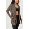 imageODODOS Womens Drape Open Front Cardigans Cozy Soft Long Sleeve Casual Wrap Outerwear with Pockets Thumb HoleDesert Palm